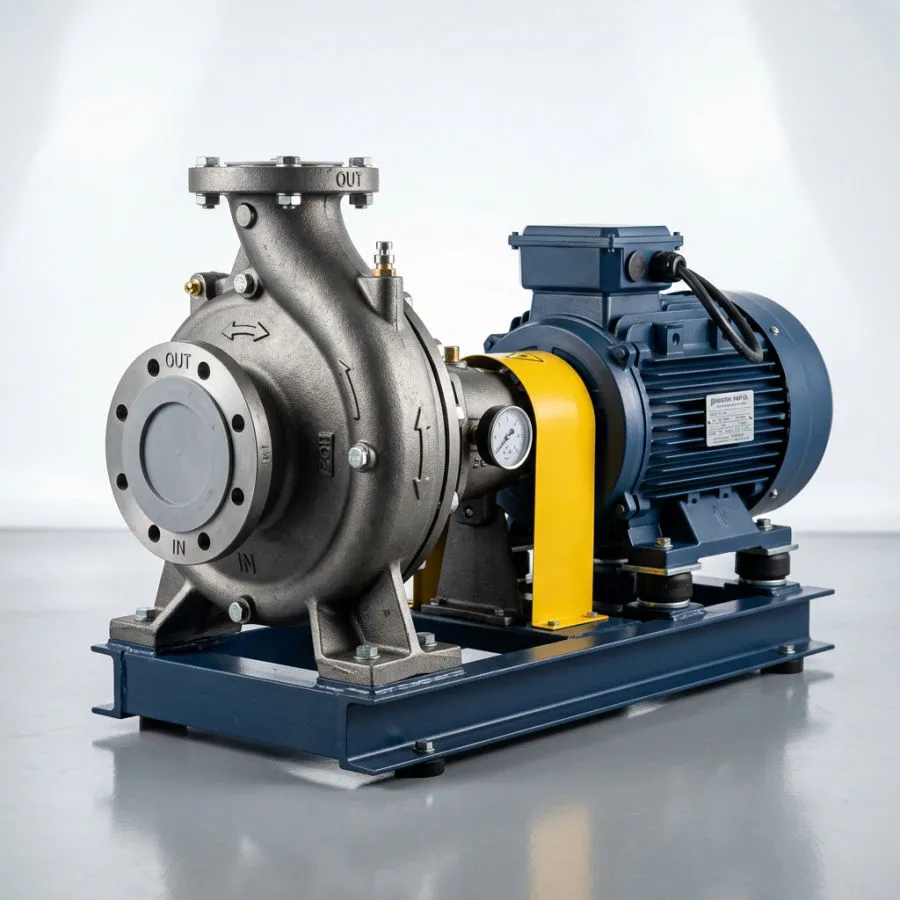 Industrial pump setup for application review